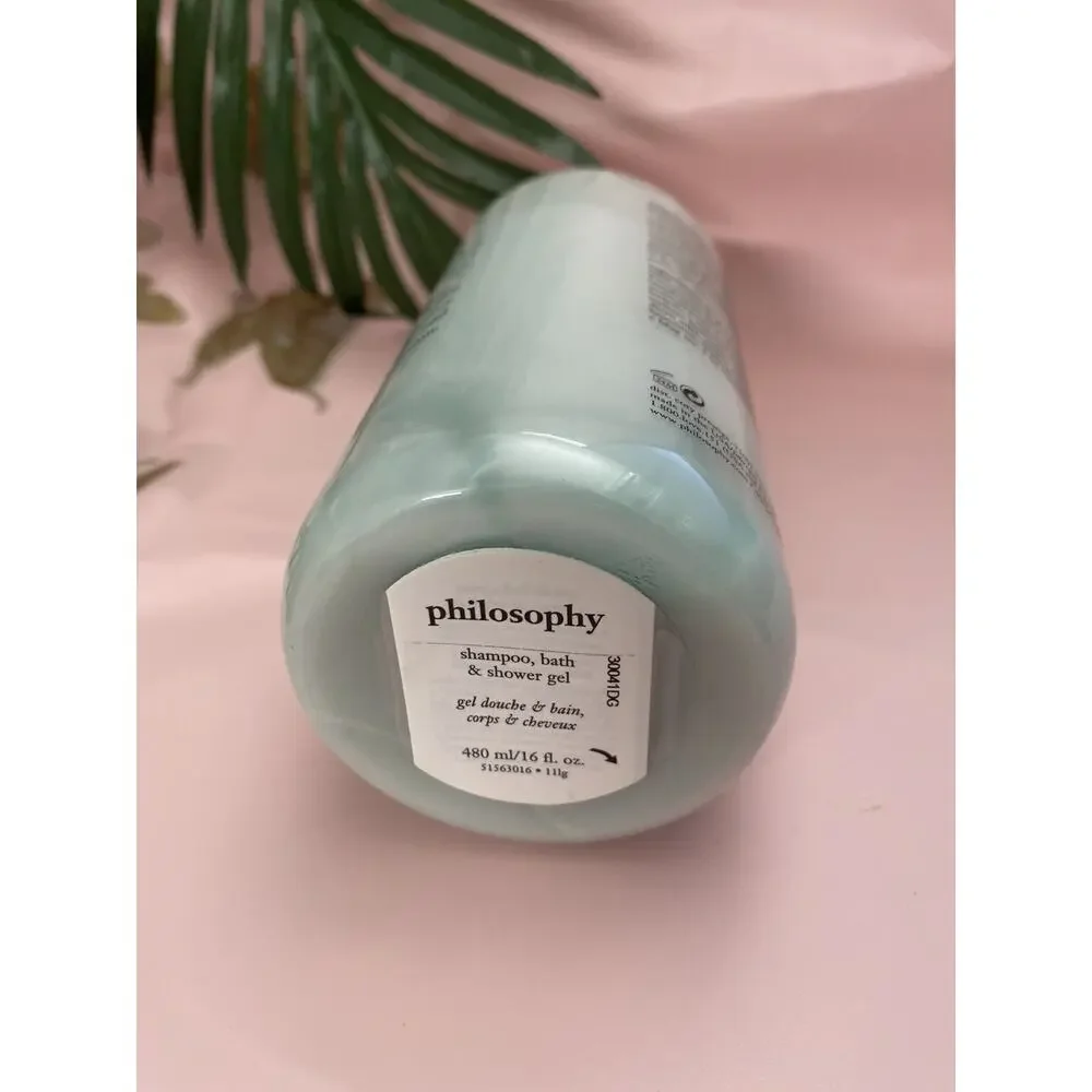 NEW Philosophy Living Grace 3-in-1 Shampoo Bath & Shower Gel 16oz W/Pump NO BOX
